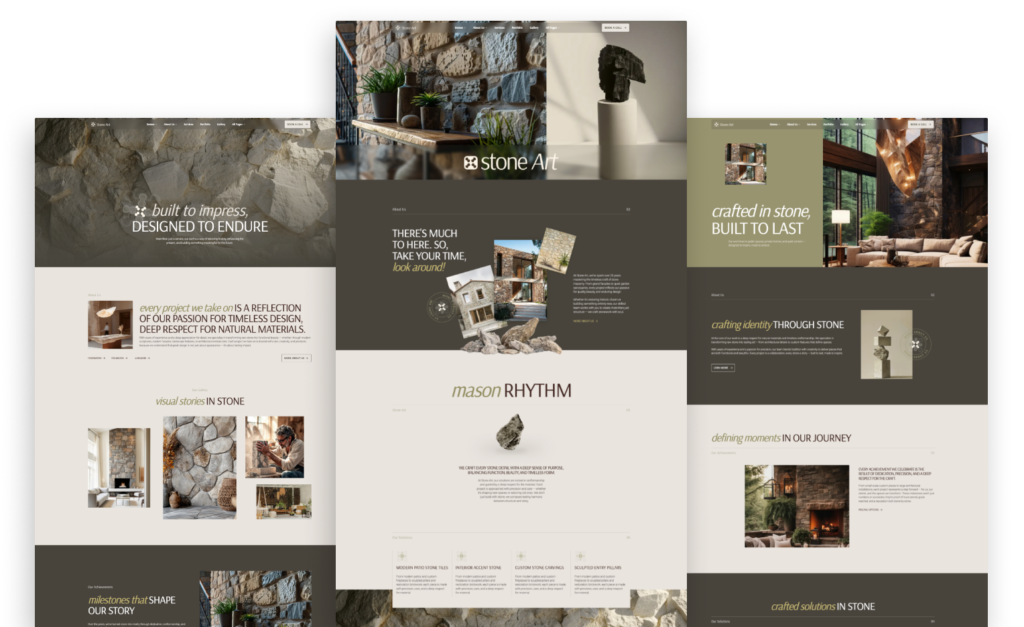 Stone Masonry Web Design
