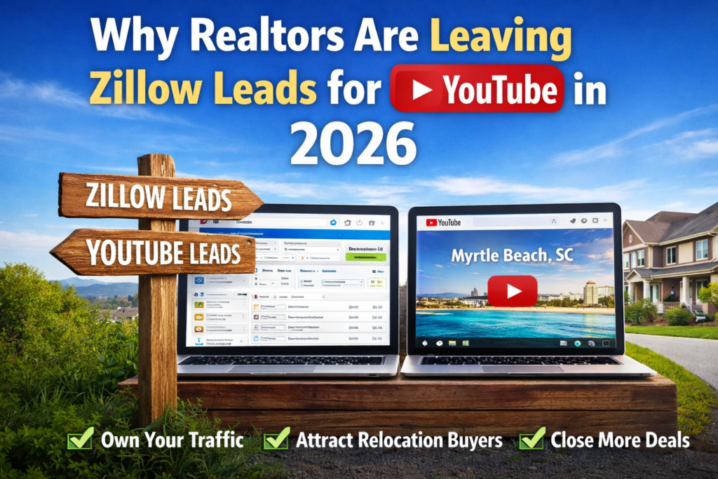 Real estate agents shifting from Zillow leads to YouTube marketing for inbound relocation buyers